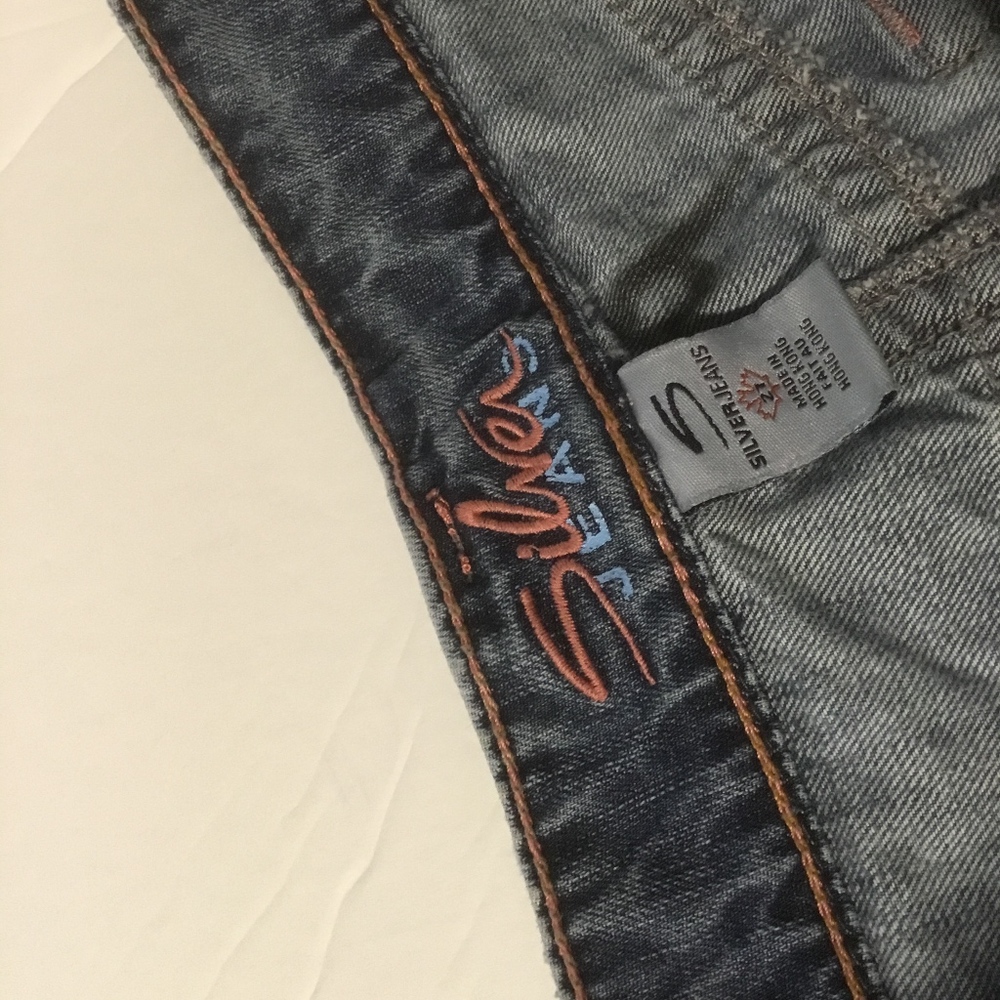 Silver Jeans Skirt Denim Devah Womens Sz 27 y2k Vintage Grunge - Picture 4 of 7